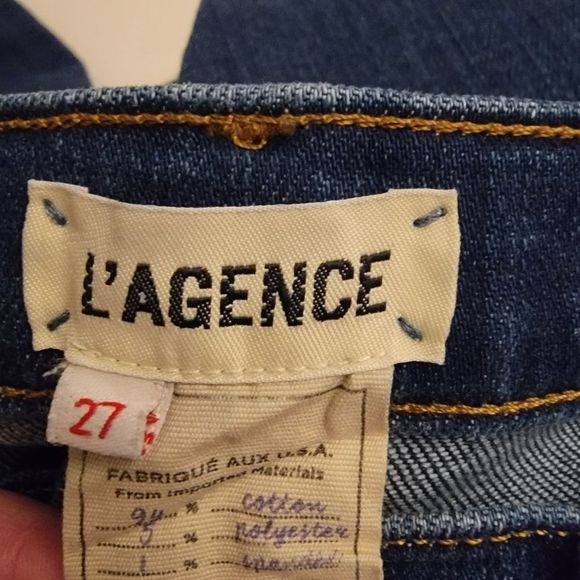 L'Agence 'Rachel High-Rise Diamond Destruct' Slim Jeans - Picture 13 of 13